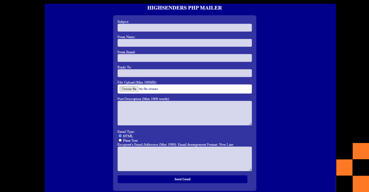 Highsenders php mailer image